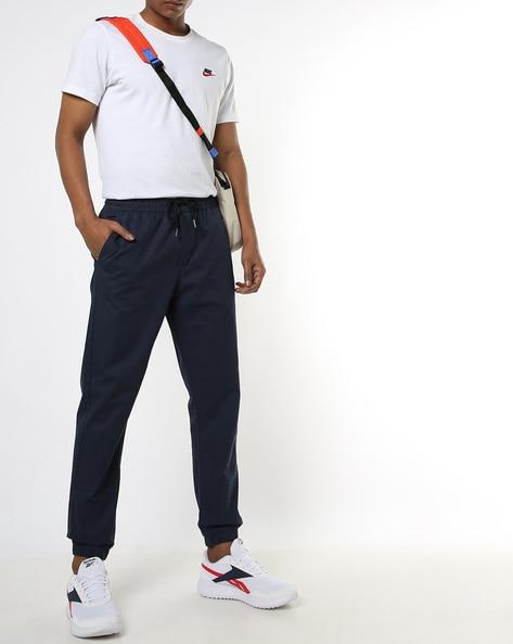 slim fit flat-front jogger pants