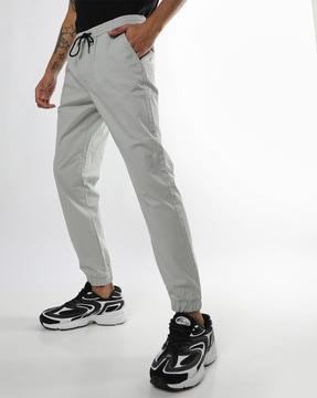 slim fit flat-front jogger pants