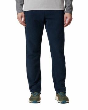 slim fit flat-front pants