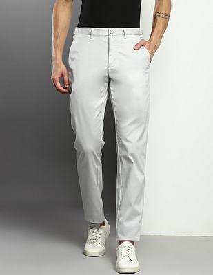 slim fit flex casual trousers