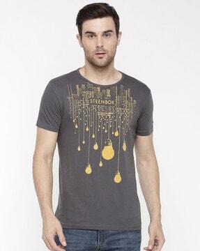 slim fit graphic print crew-neck t-shirt