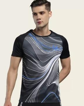 slim fit graphic print crew-neck t-shirt