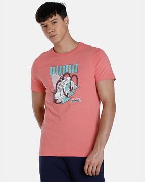 slim fit graphic print crew-neck t-shirt