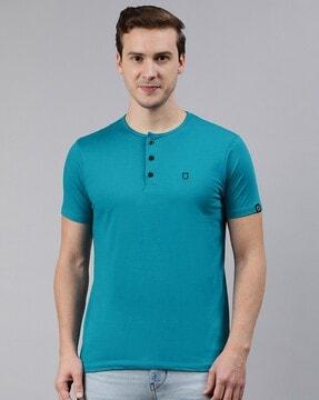 slim fit henley t-shirt