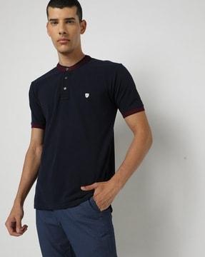 slim fit henley t-shirt