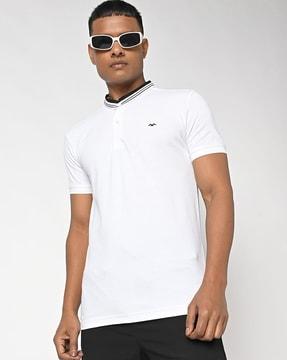 slim fit henley t-shirt