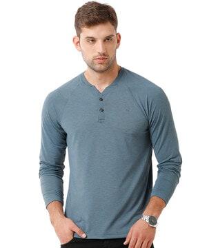 slim fit henley t-shirt