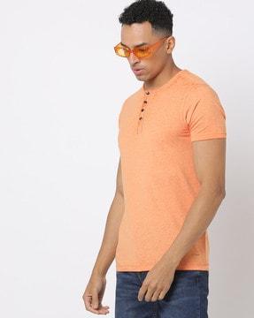 slim fit henley t-shirt