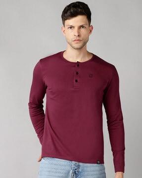 slim fit henley t-shirt