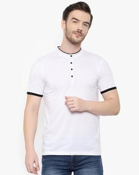 slim fit henley t-shirt