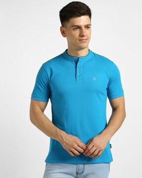 slim fit henley t-shirt