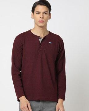 slim fit henley t-shirt