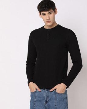 slim fit henley t-shirt