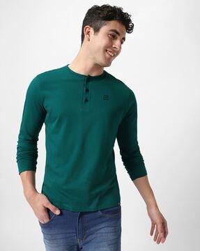 slim fit henley t-shirt