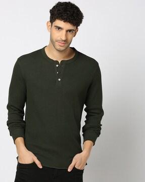 slim fit henley t-shirt