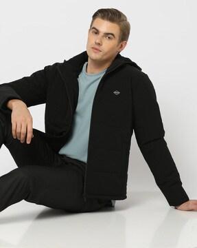 slim fit hooded jacket