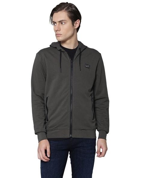 slim fit hoodie with insert pockets