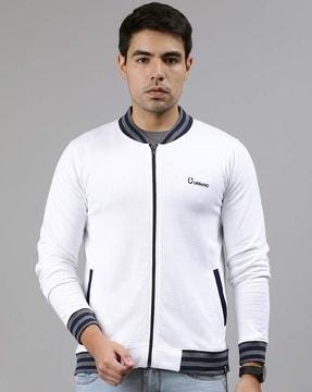 slim fit jacket with insert pockets