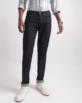 slim fit jeans with 5-pocket styling