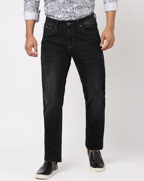 slim fit jeans with 5-pocket styling