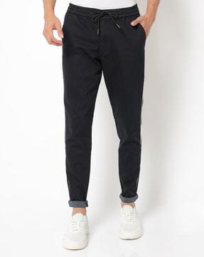 slim fit jeans with drawcord