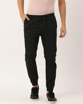 slim fit jogger jeans with drawstring waist