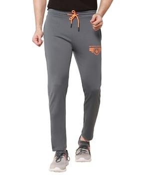 slim fit jogger pants with drawstring waist