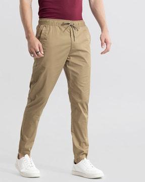 slim fit jogger pants with insert pockets