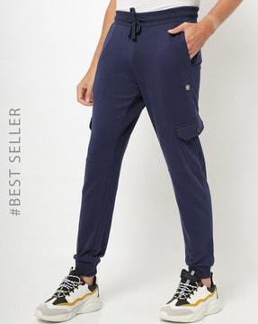 slim fit joggers with cargo pockets