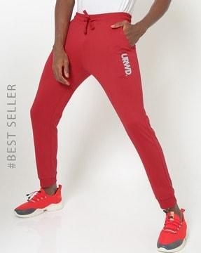 slim fit joggers with drawstring waist