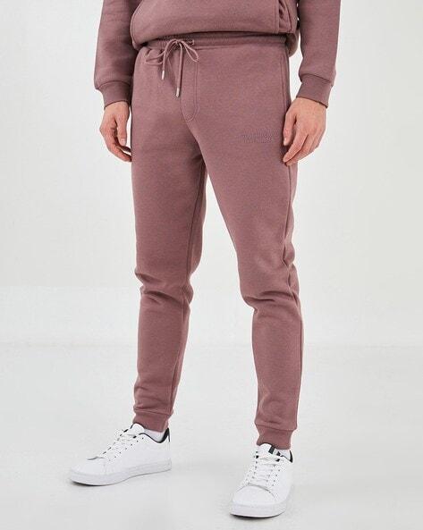 slim fit joggers with drawstring waist