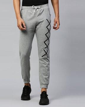 slim fit joggers with drawstring waistband