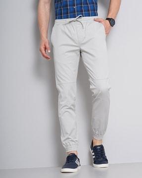 slim fit joggers with slip pockets