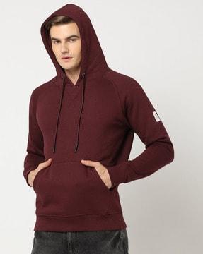 slim fit kangaroo pocket hoodies