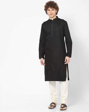 slim fit kurta with pocket