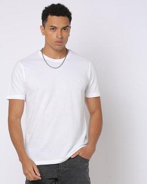 slim fit logo print crew-neck t-shirt