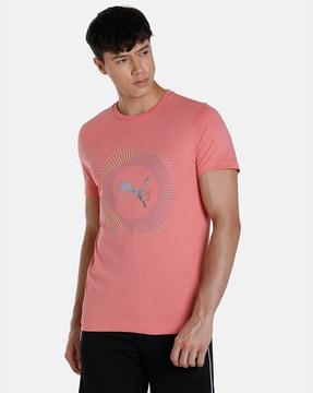 slim fit logo print crew-neck t-shirt