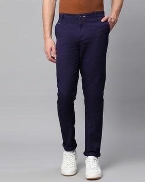 slim fit mid-rise chinos