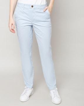 slim fit mid-rise chinos