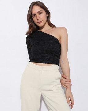 slim fit off-shoulder top