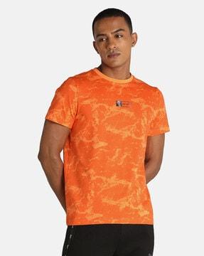 slim fit one8 virat kohli aop tie & dye t-shirt