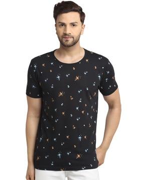 slim fit pack of 3 abstract print t-shirts