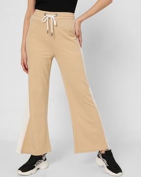 slim fit pants with drawstring waist