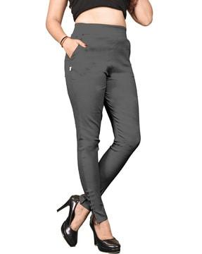 slim fit pants with insert pockets