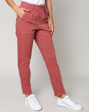 slim fit pants with insert pockets