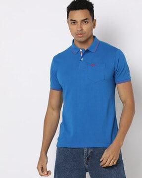 slim fit pique polo t-shirt