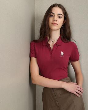 slim fit polo t- shirt