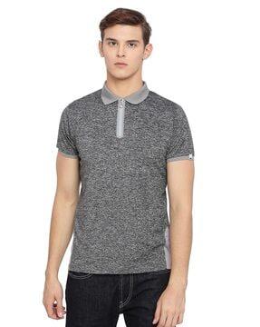 slim fit polo t-shirt with short sleeves