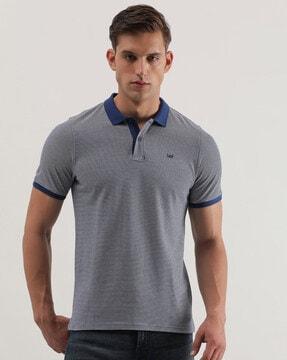 slim fit polo t-shirt with short sleeves