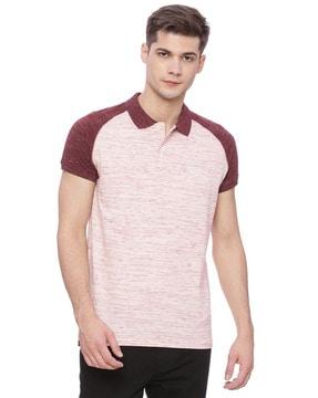 slim fit polo t-shirt with short sleeves